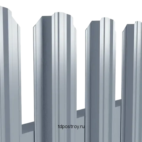 Штакетник Евро 156 0.45 мм оцинкованный